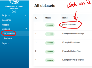 Dataset Name Refresh Link