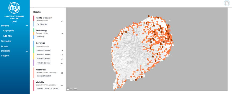 Project Calculation Result Map